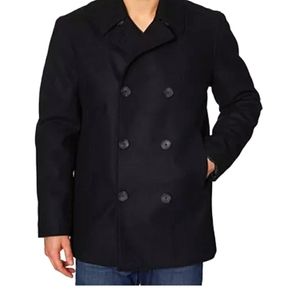 Nautica Big and Tall Mens Wool Pea Coat